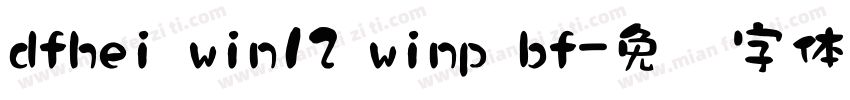 dfhei win12 winp bf字体转换